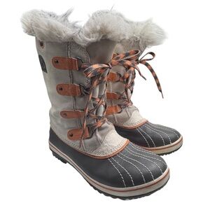 Sorel Joan of Arctic Waterproof Women's Winter Boots with Faux Fur liner Size 5